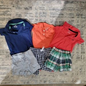 Carters Baby Boy Shorts and Shirt set of 3